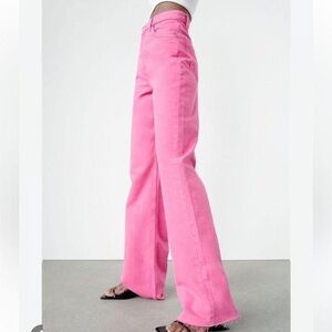 Zara Pink High Rise Pants